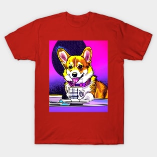 Corgi And Coffe T-Shirt